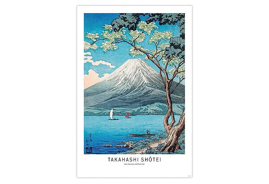 Close Up Poster Takahashi Shotei Poster Lake Yamanaka and Mount Fuji 0 x 0 günstig online kaufen