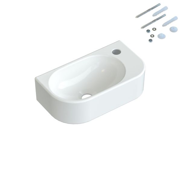 AQUABATOS Waschbecken Aufsatzwaschbecken mit/ohne Hahnloch rund günstig online kaufen