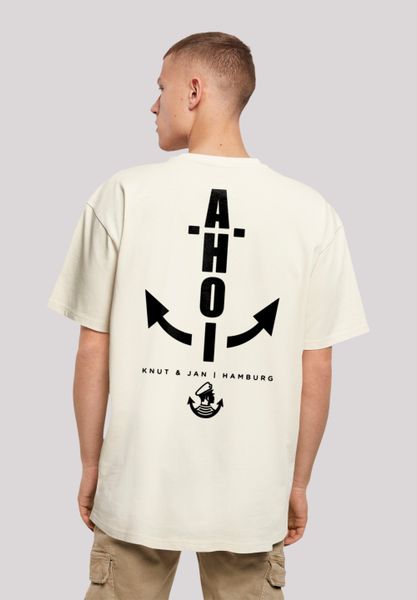F4NT4STIC T-Shirt "Oversized T-Shirt Ahoi Anker Knut & Jan Hamburg" Print günstig online kaufen