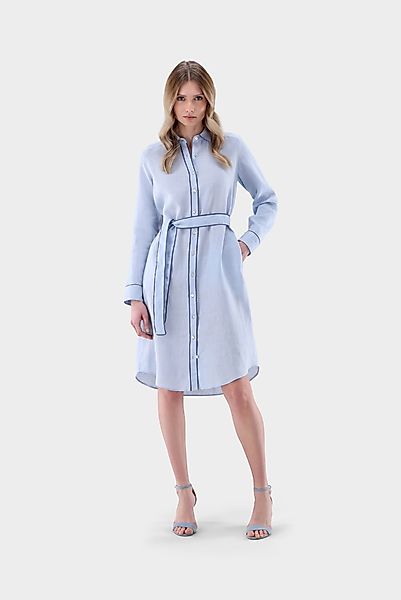 Hemdblusenkleid aus Leinen günstig online kaufen
