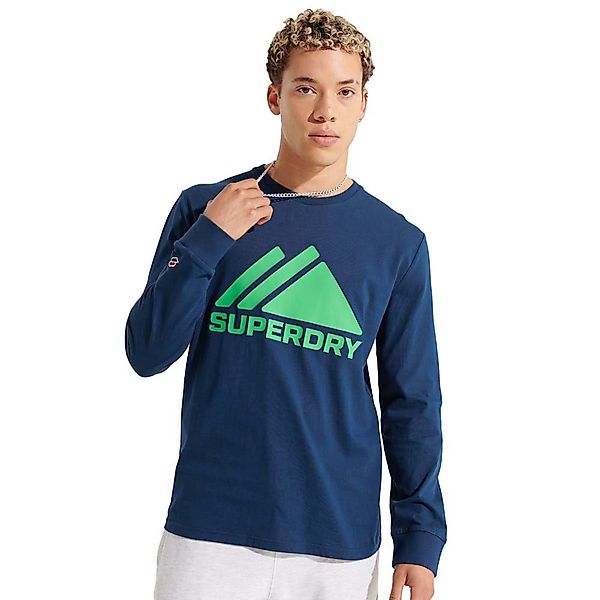 Superdry Mountain Sport Mono Langarm-t-shirt M Pilot Mid Blue günstig online kaufen