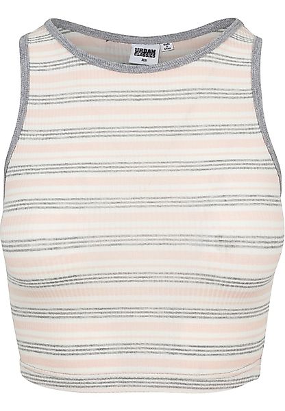 URBAN CLASSICS Muskelshirt "Urban Classics Damen Ladies Rib Stripe Cropped günstig online kaufen