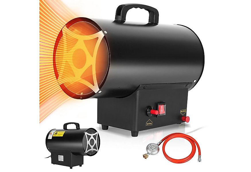 Clanmacy Heizlüfter 10KW Gasheizgebläse Gasheizer Heizgerät Gasstrahler Gas günstig online kaufen