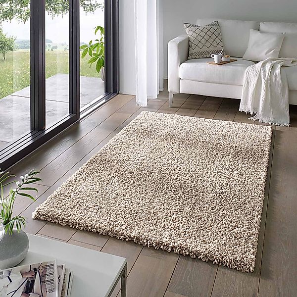 TaraCarpet Langflor-Teppich Venezia Shaggy, rechteckig, Höhe: günstig online kaufen