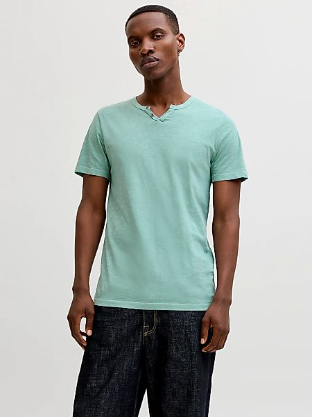 Jack & Jones T-Shirt "JJESPLIT NECK TEE SS NOOS" mit V-Ausschnitt günstig online kaufen