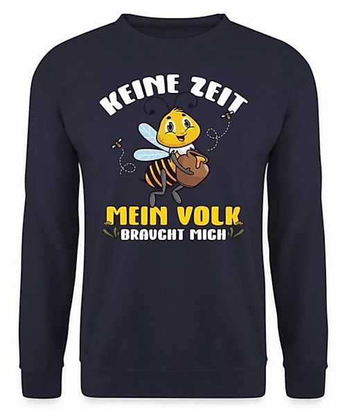 Quattro Formatee Sweatshirt Mein Volk braucht mich - Biene Imker Honig Unis günstig online kaufen