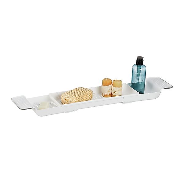 relaxdays Badewannenablage Ausziehbare Badewannenablage günstig online kaufen