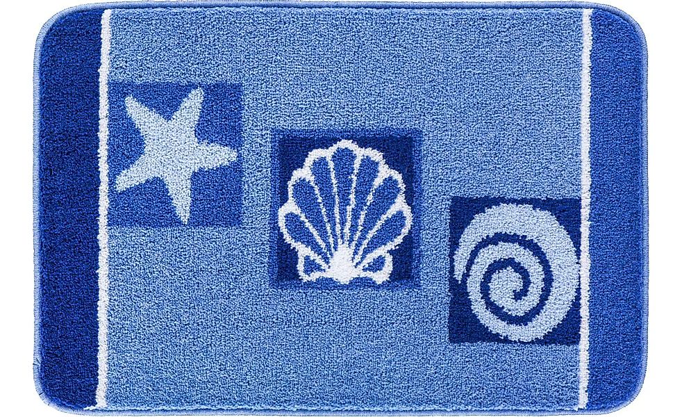 Grund Badematte   ¦ blau ¦ Synthetik ¦ Maße (cm): B: 50 H: 1,8 Badtextilien günstig online kaufen