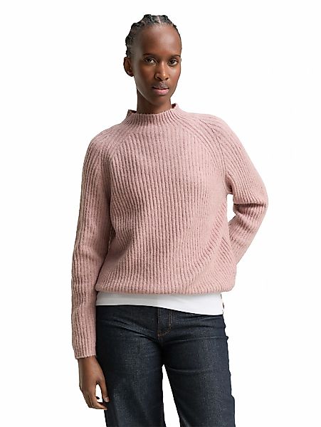 TOM TAILOR Denim Strickpullover mit Stehkragen günstig online kaufen