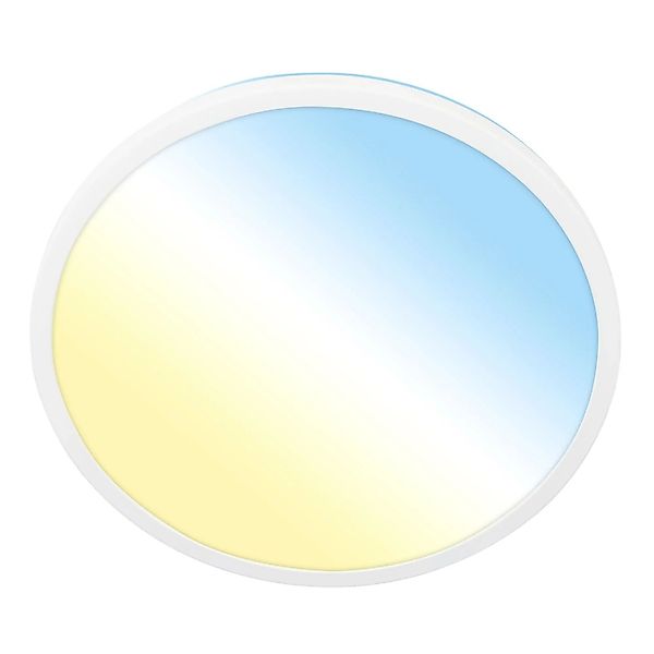 Briloner LED-Deckenleuchte Kada CCT Ultraflach Ø 42,2 cm x 2,8 cm Weiß günstig online kaufen