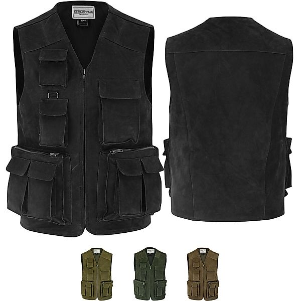 German Wear Jagdweste GW650 Jagd Lederweste günstig online kaufen