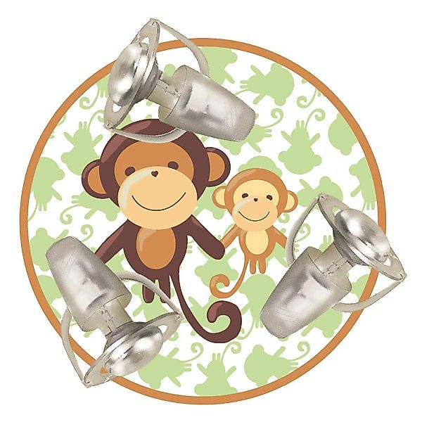 Deckenleuchte Affe mit drei Spots günstig online kaufen