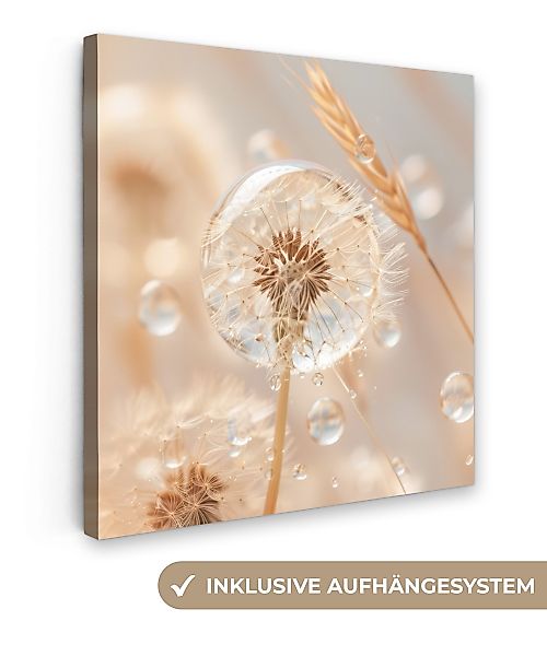 OneMillionCanvasses® Leinwandbild Löwenzahn - Wasser - günstig online kaufen
