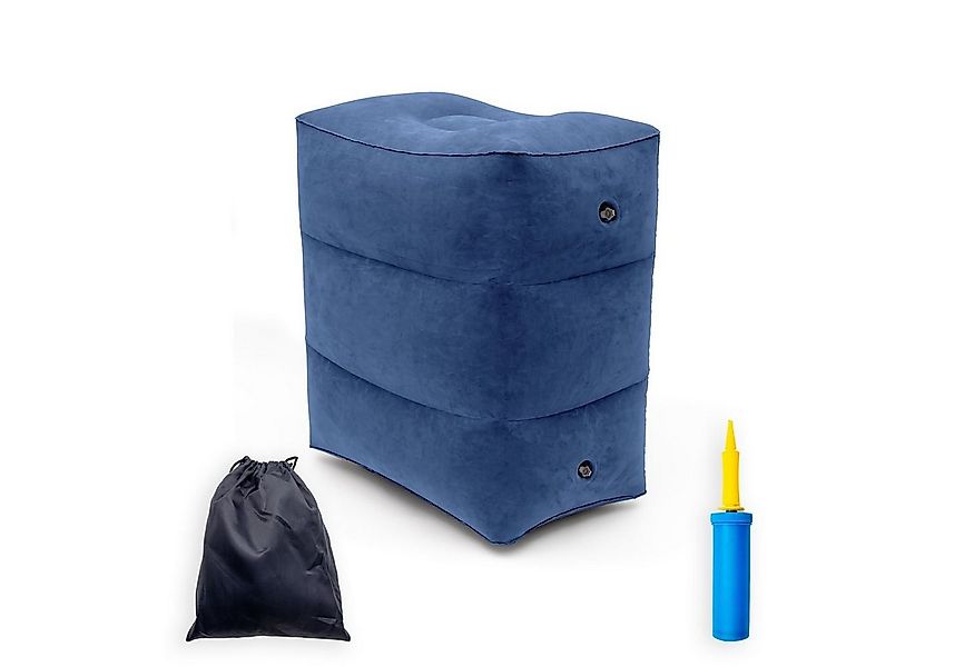 Intirilife Fußstütze, Fußstütze Reise Hocker mit Tasche und Luftpumpe aufbl günstig online kaufen