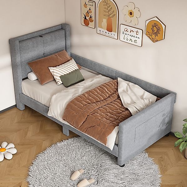 Flieks Polsterbett, Kinderbett Einzelbett 90x200cm mit günstig online kaufen