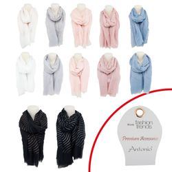 VewoTex Modeschal Damen Sommer Schal Glitzer günstig online kaufen