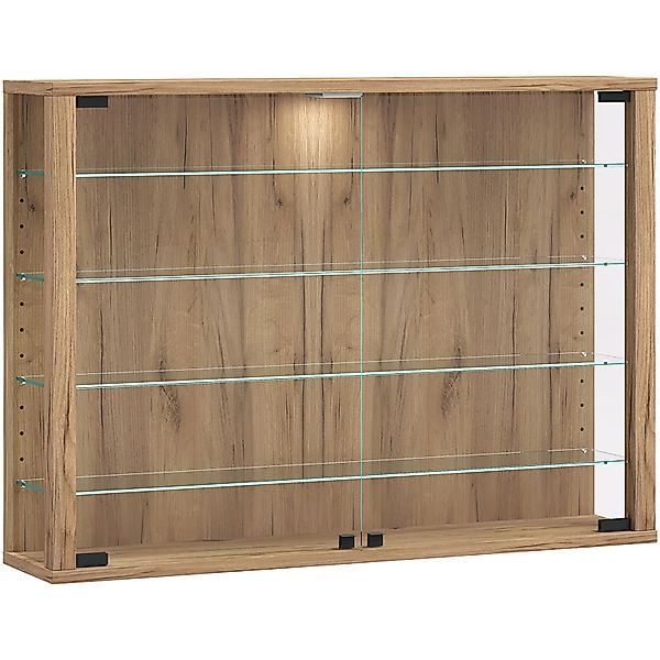 ebuy24 VitrosaL Vitrinenschrank Wandhängend 2 Türen Eiche Dekor günstig online kaufen