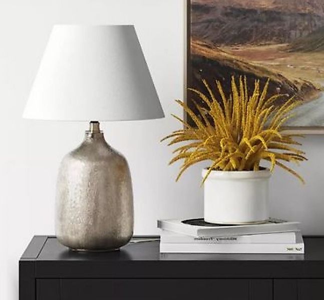 AMBIENTE-LEBENSART.DE Lampenschirm Lampenschirm-Leinen Textil Weiss Hell ru günstig online kaufen