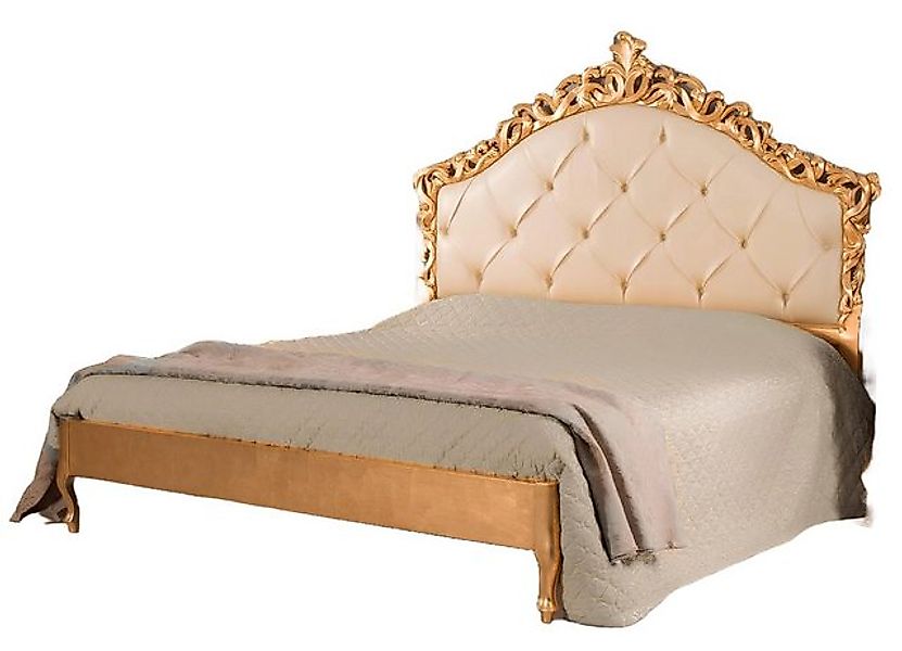JVmoebel Bett Chesterfield Polster Doppel Hotel Betten Italienische Holz Go günstig online kaufen