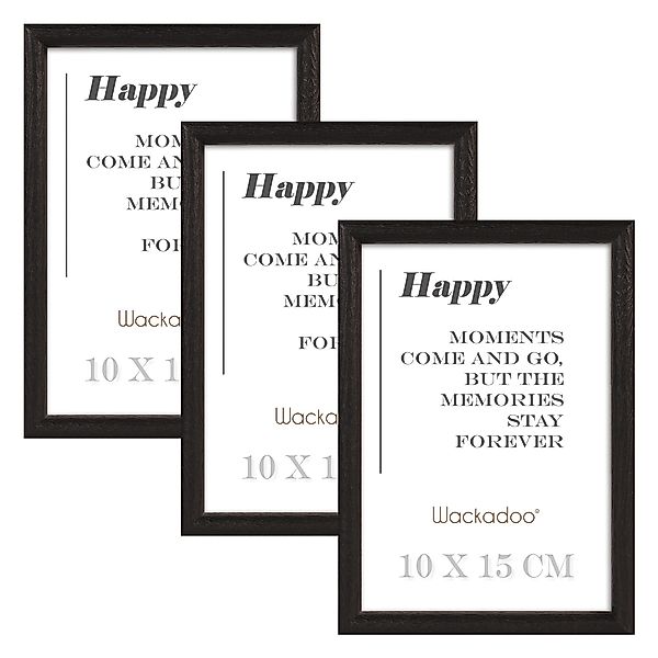 Wackadoo Living Bilderrahmen-Set HAPPY mit Glasscheibe günstig online kaufen