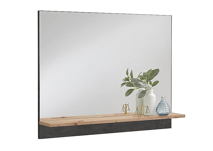 PREISBRECHER Garderobenspiegel BRISTOL 400, in Matera-Artisan Eiche - 80x62 günstig online kaufen