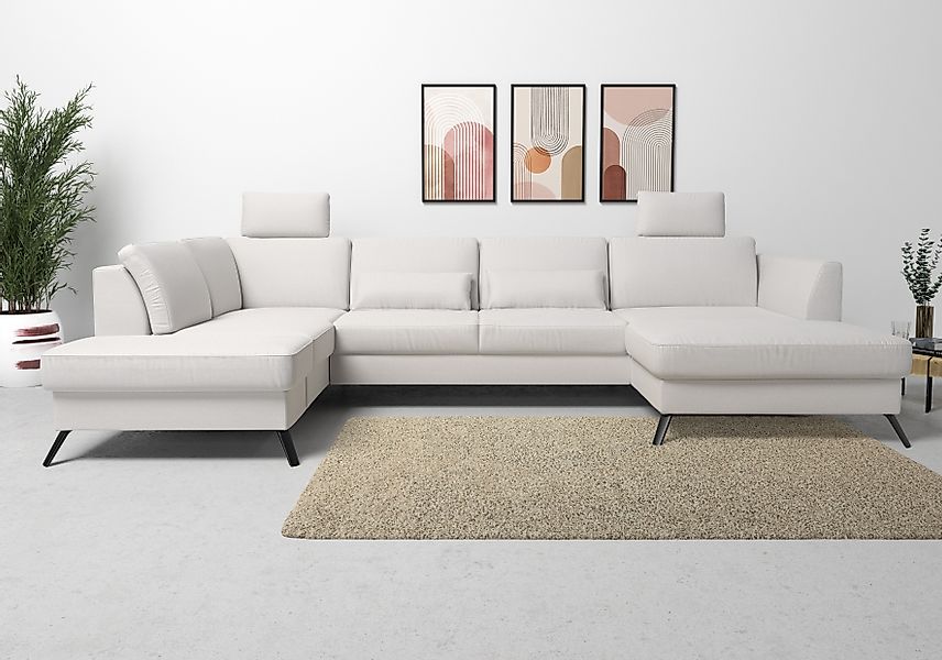 sit&more Wohnlandschaft "Olsen U-Form", inklusive Sitztiefenverstellung, wa günstig online kaufen