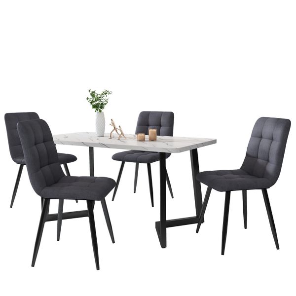 Flieks Essgruppe, (5-tlg., mit Metallbeine und günstig online kaufen
