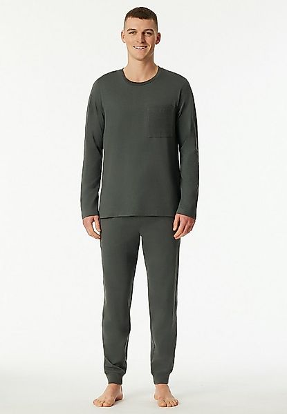 Schiesser Schlafanzug Modern Nightwear (2 tlg) seitliche Taschen, Brusttasc günstig online kaufen