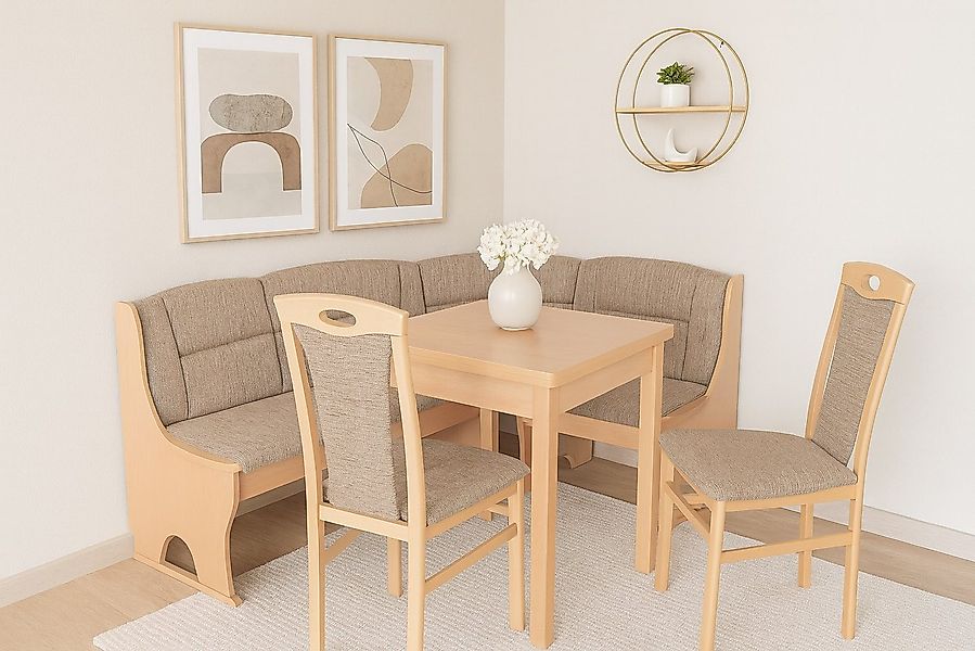 moebel-direkt-online Eckbankgruppe Madrid 4tlg. Set (Stauraumeckbank, Auszi günstig online kaufen