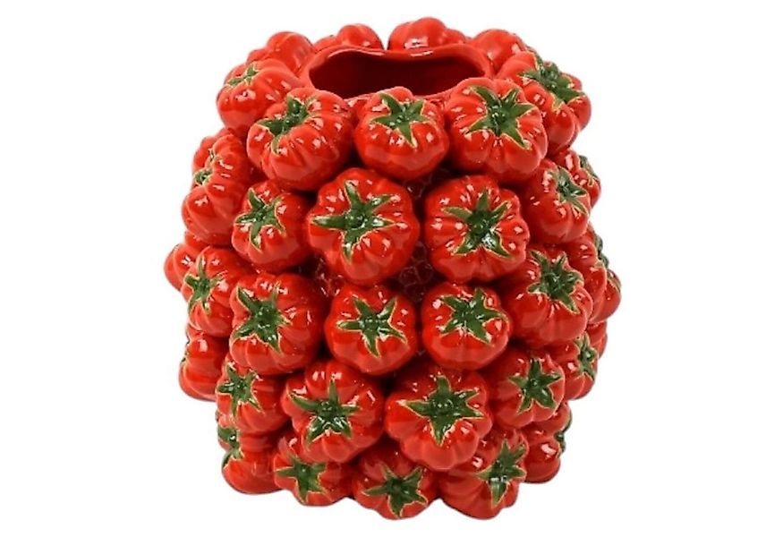 degawo Kugelvase Rote Vase, Steingut mit naturgetreuen Tomaten. Stylisches günstig online kaufen