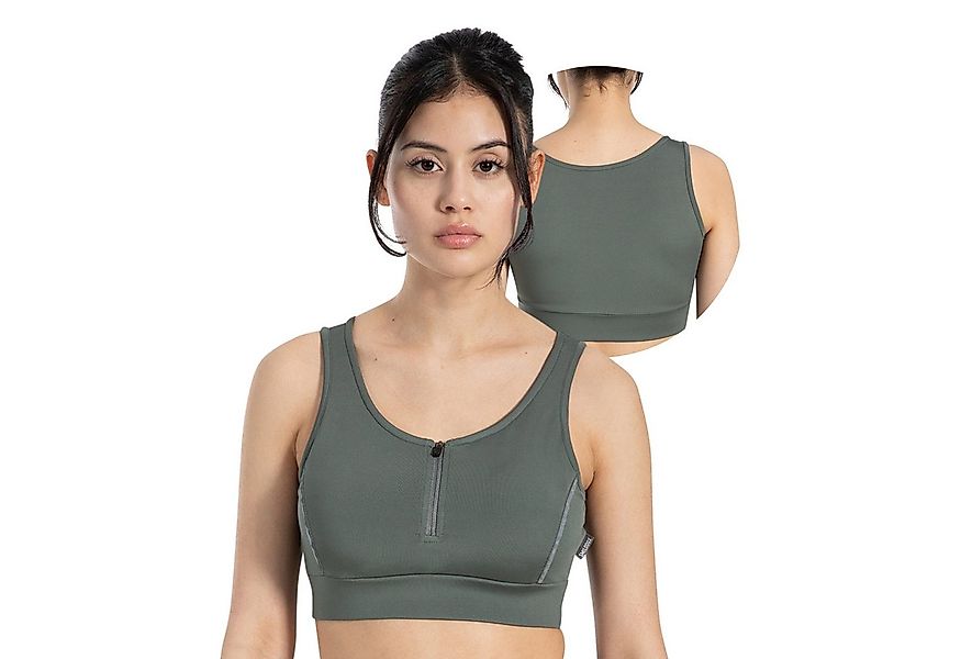 Smilodox Sport-BH Kathi, Bra mit Zip-Front, integriertem Cup & reflektieren günstig online kaufen