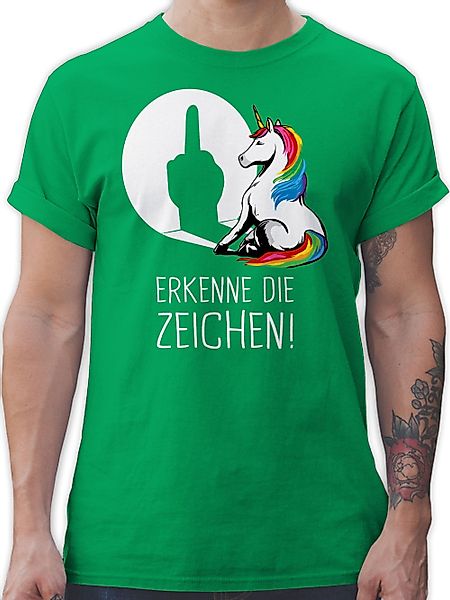 Shirtracer T-Shirt Erkenne die Zeichen, Einhorn günstig online kaufen