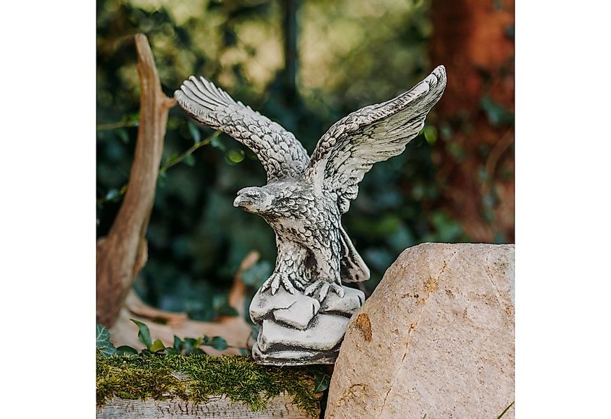 gartendekoparadies.de Gartenfigur Adler, Steinadler, Steinfigur, Höhe 32 cm günstig online kaufen