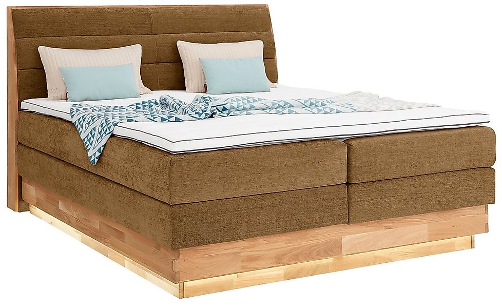 OTTO products Boxspringbett, LED-Beleuchtung, mit zertifizierten, recycelte günstig online kaufen