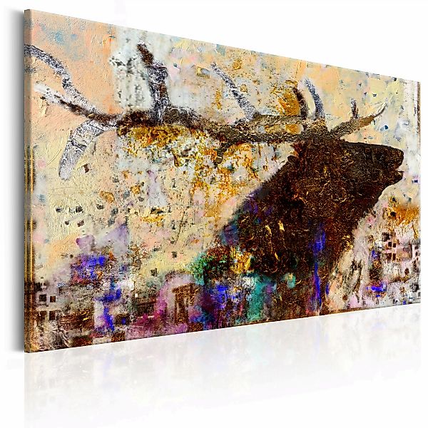 Wandbild - Golden Stag günstig online kaufen