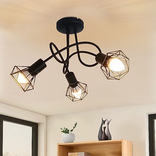 Nettlife Deckenstrahler Wohnzimmer Schwarz 2/3/4/5 Flammig günstig online kaufen