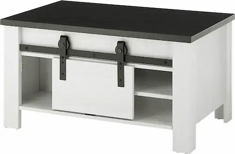 Home affaire Couchtisch »SHERWOOD«, modernes Holz Dekor, mit Scheunentorbes günstig online kaufen