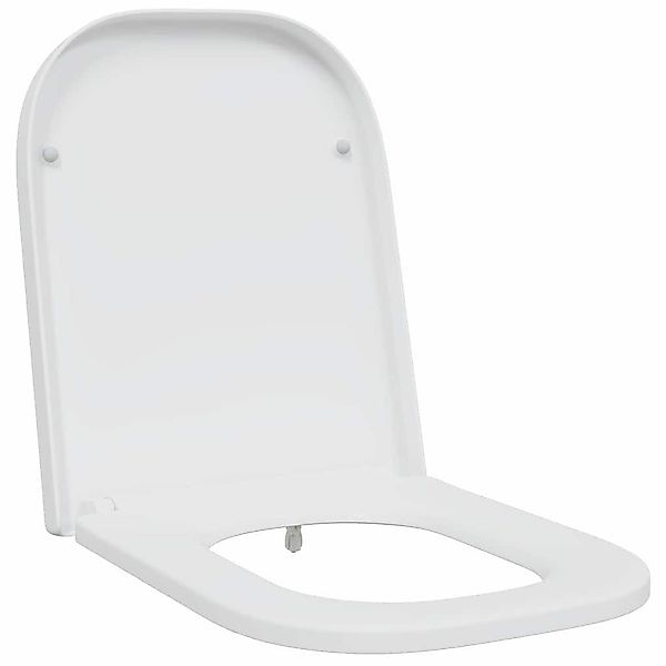 vidaXL WC-Sitz Schnellverschluss-WC-Sitz Weiß 44,5 x günstig online kaufen