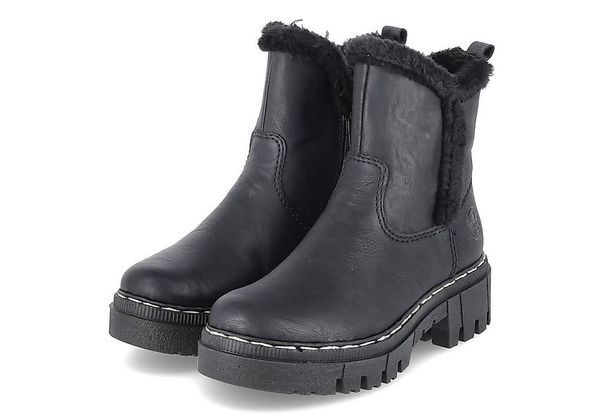 Rieker Rieker 74082-00 Damen Textil & Synthetik schwarz Winterstiefel günstig online kaufen
