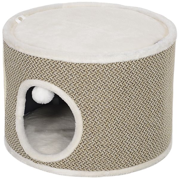 PawHut Katzenturm Kratzbaum, Kratztonne für Katzen, Höhe 30 cm, mit Sisal z günstig online kaufen