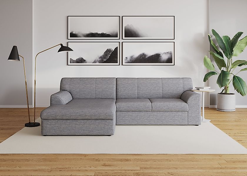 DOMO collection Ecksofa "Topper, elegant und zeitlos, kompaktes Stellmaß 24 günstig online kaufen