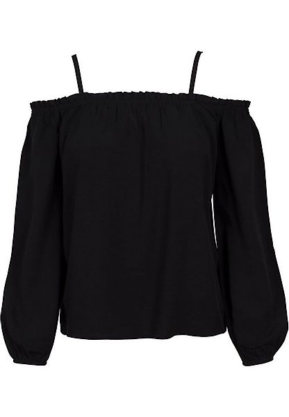 URBAN CLASSICS Langarmshirt Urban Classics Damen Ladies Cold Shoulder Longs günstig online kaufen
