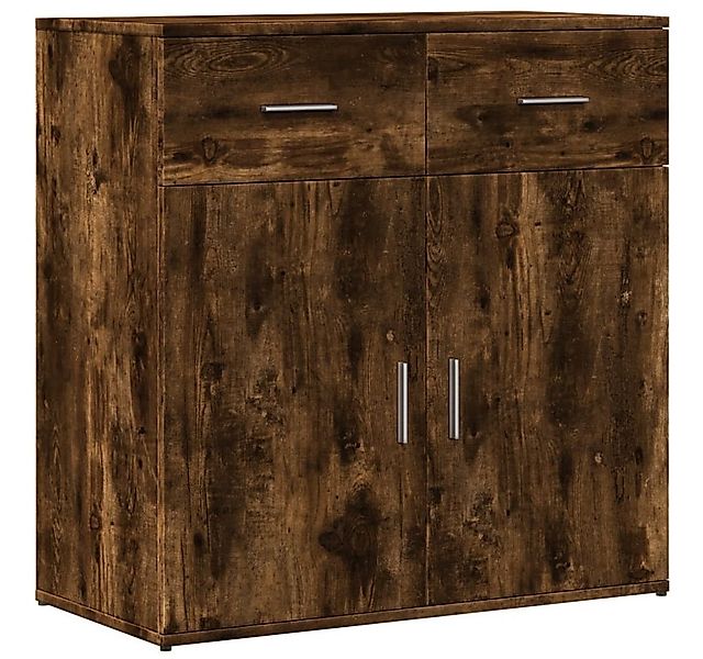 vidaXL Sideboard Sideboard Räuchereiche 79x38x80 cm Holzwerkstoff (1 St) günstig online kaufen