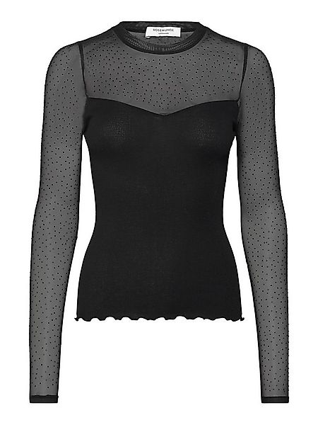rosemunde Langarmshirt Bernadine shirt Spitzeneinsatz an Brust und Ärmeln, günstig online kaufen