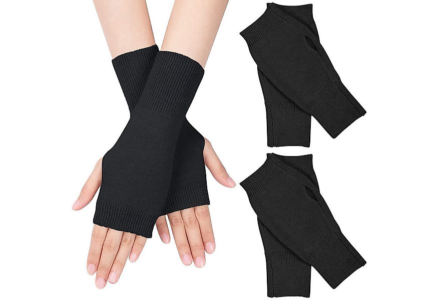 FOUORTUNATE-BEE Armstulpen 2 Paar Fingerlose Handschuhe – Warm & Weich für günstig online kaufen