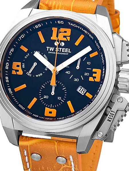 TW Steel Quarzuhr TW-Steel TW1112 Canteen Herrenuhr Chronograph 46mm 10ATM günstig online kaufen