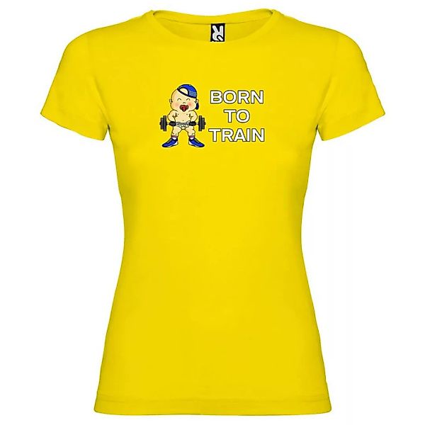 Kruskis Born To Train Kurzärmeliges T-shirt M Yellow günstig online kaufen