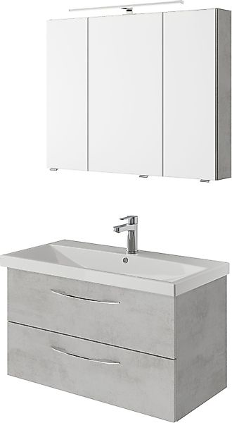 Saphir Badmöbel-Set Serie 4035 2-teilig, Keramikwaschtisch günstig online kaufen