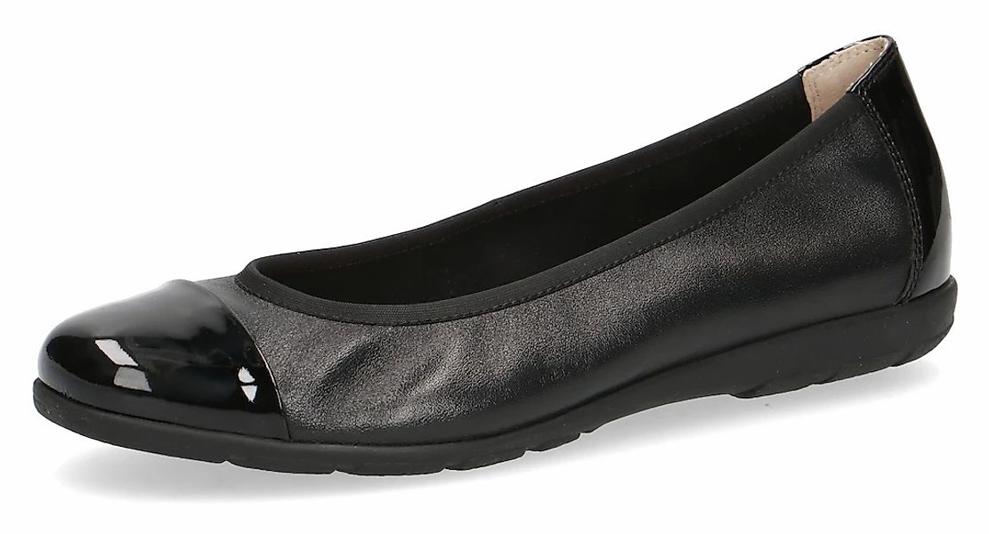 Caprice Ballerina, Loafer, Slipper, Festtags Schuh mit Lack-Details günstig online kaufen