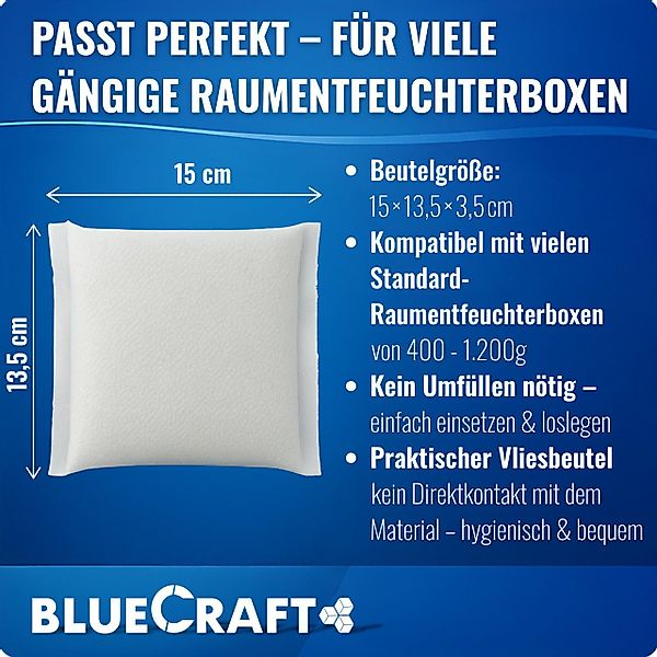BlueCraft Luftentfeuchter-Nachfüllpack 12x 450g Entfeuchter Granulat günstig online kaufen